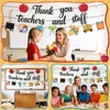 Pre-Strung Teacher Appreciation Decorations, NO-DIY Teacher Appreciation Banner, Thank You