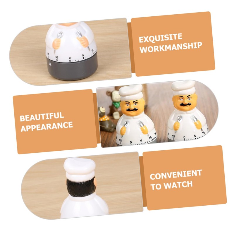 Mikinona Chef Timer Mechanical Countdown Timer for Cooking Baking Precision