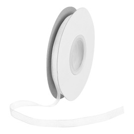 DMiotech 25 Yards Organza Ribbon 1/4 Inch White Chiffon Ribbon Shimmer Sheer Gift Wrapping Ribbons for Flower Bouquets Wedding Birthday DIY Decoration