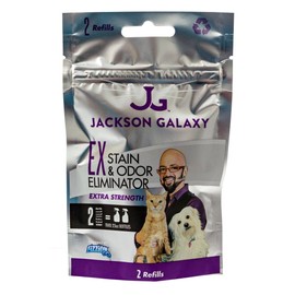 Jackson Galaxy: EX Stain & Odor Eliminator - Pet Urine Remover - 2pk Refill Tablets - 50% More Mojo - Eliminates Pet Stains & Odors Quickly - Works On Multiple Surfaces - Non-Toxic Formula