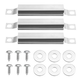 TYSM-CC Gas Grill Replacement Parts Crossover Burner 3 Pieces Universal Adjustable Replacement Spare Parts Crossover Tube BBQ for Crossover Tube BBQ Stainless Steel Flame Bridge