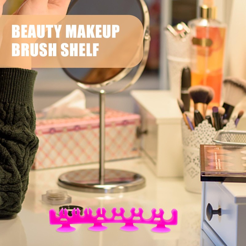 1Pcs Silicone Make up Brush Holder Cosmetic Brush Drying Rack