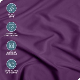 Bare Home 2-Pack Fitted Bottom Sheets Twin XL - Premium 1800 Ultra-Soft Wrinkle Resistant Microfiber - Deep Pocket (Twin XL, Plum)