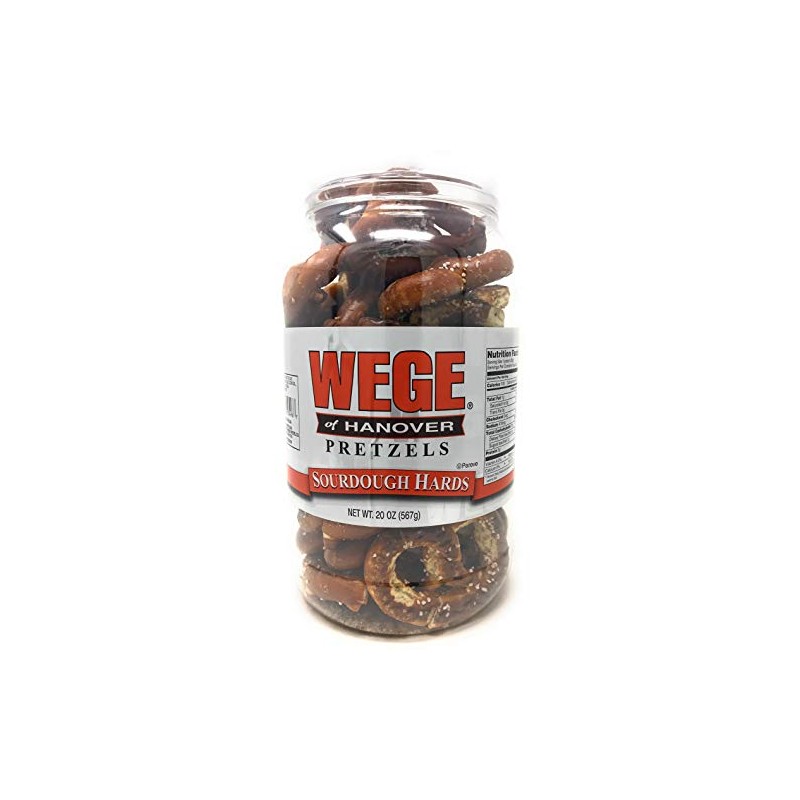 Wege of Hanover Sourdough Hard Pretzels 20 oz Barrel