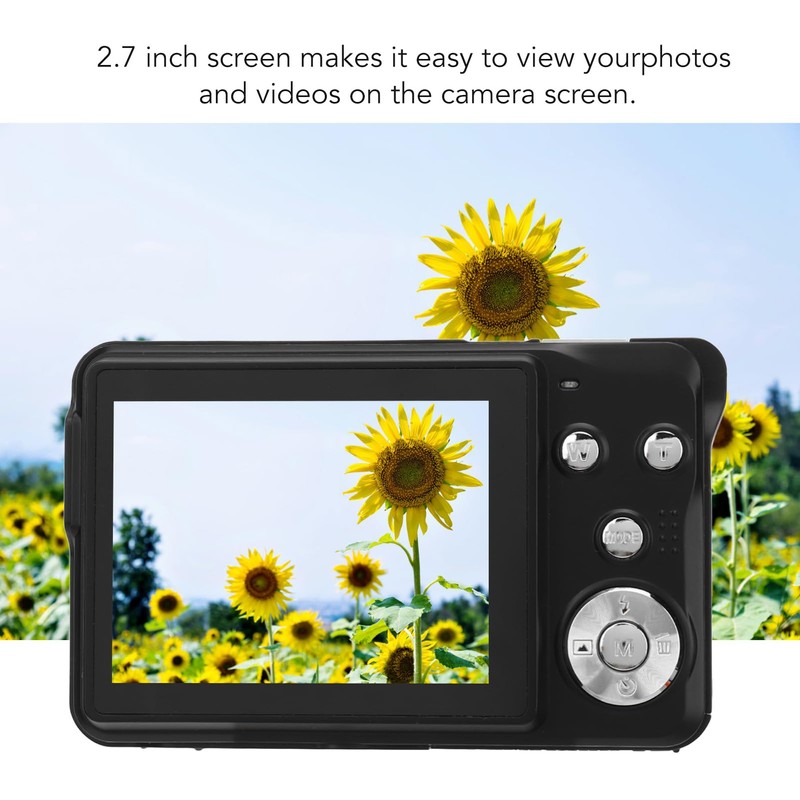 56MP Digital Camera, 2.7in 20X Zoom Camera, 4K Vlogging Camera