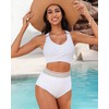 GRAPENT Swim Tops for Women with Built in Bra Swimming