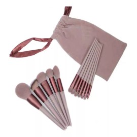 Cosmetishop Set De 13 Brochas Pinceles De Maquillaje Con Bolsa De Tela