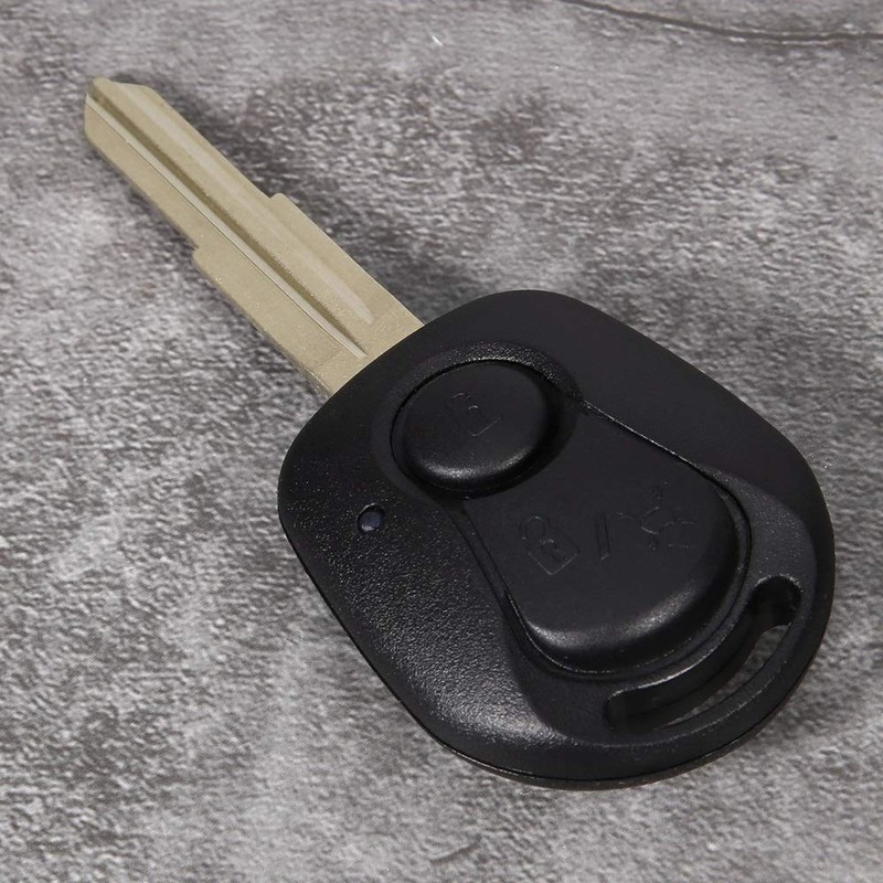 KSTE 2 Buttons Black Remote Key Case Fits for SsangYong