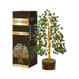 Green Aventurine - Crystal Tree for Positive Life - Aventurine Crystals - Gemstones - Money Tree - Feng Shui Trees - Crystal Decor - Chakra Stones - Spiritual Gifts - Lucky Charms - Bonsai Tree