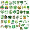 50Pcs St. Patrick’s Day Sticker Set Shamrock, Lucky, Clover, and
