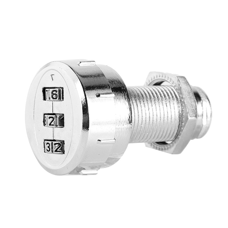 2pcs 30mm/1.18in 3-Digit Mechanical Code Password Lock for Cabinet Wardrobe