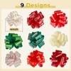 ONTODEX 27PCS Christmas Gift Wrap Bows for Presents, Xmas Pull