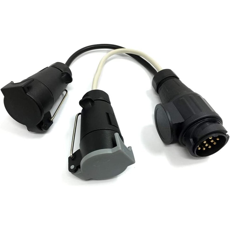 Towing Electrics Adaptor 13 Pin to 12N+12S 7 Pin,Caravan Converter