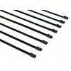 Unbranded 8" UNIVERSAL STAINLESS STEEL CABLES ZIP TIES X12 BLACK