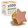 BRONZE effect Star Pin Badge | 100 Pieces | (13mm)