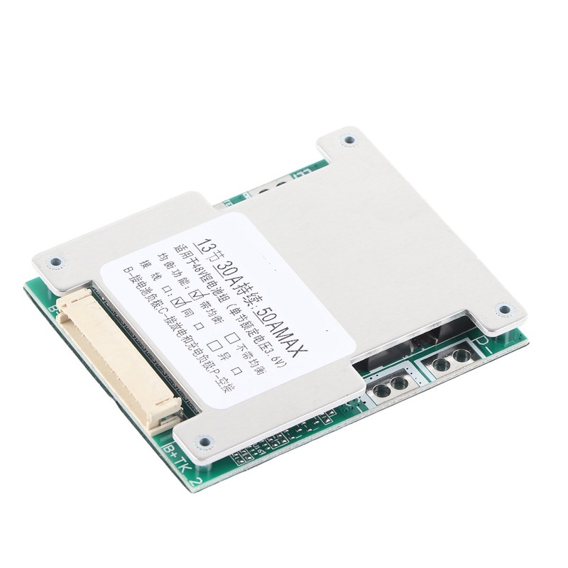 13S 30A Lithium Battery Charging Protection Board BMS PCB with