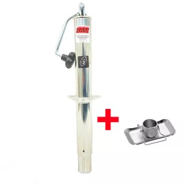 RAM Southwest Wheel 5,000 lbs top wind RAM A-frame Zinc Trailer Jack w/Foot Plate