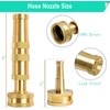 Solid Brass Heavy Duty Adjustable Twist Hose Nozzle, CM CUMIZON