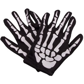 Folat 23741 Skeleton Gloves for Children, Multi Colors