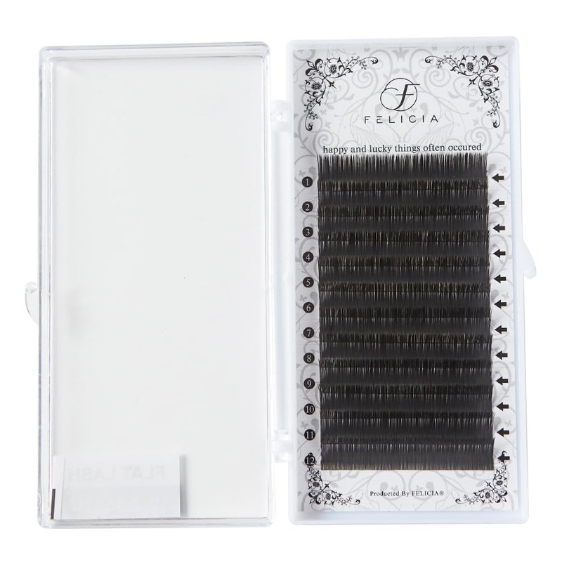 FELICIA Flat Lash Matte Eyelash Extensions Ultra Soft Single Matsueku