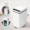 Zinueen Bathroom Bin 12L Sensor Cosmetic Bin - Bin with