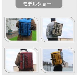 AISFA Men's Backpack, Large Capacity, Disaster Preparedness Backpack, Sports, 17 Inch PC, 2 Layers, Extendable, Shoes/Lunch Storage PC, Business Backpack, Square Type, Laptop Bag, USB Charging