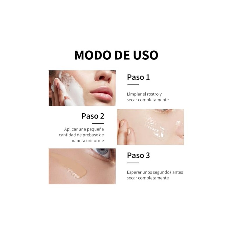 ULTRAMO Primer de Maquillaje, Prebase de Maquillaje en Gel 40ml