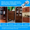 JIZZU 10Pcs Cabinet Hinges with Screws, Soft Close Hinges for