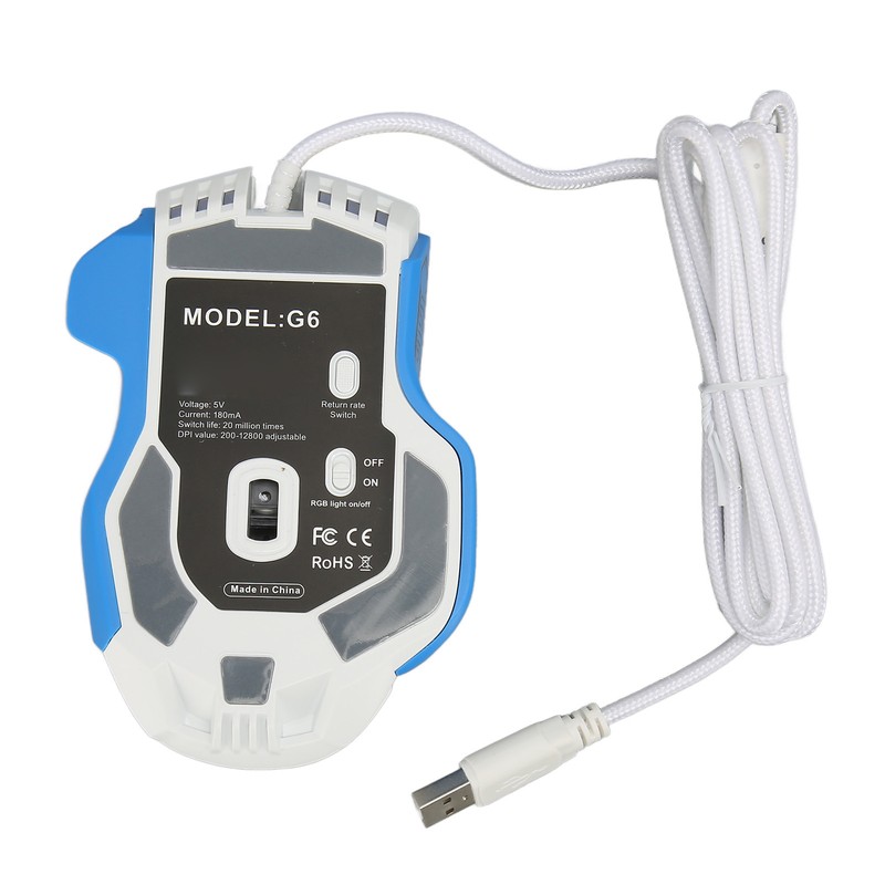 Wired Mechanical Mouse Macro Programming RGB Light Mouse 12800 DPI