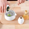 Roczential 5-Pack Matcha Set with Matcha Whisk Stand, Bamboo Matcha