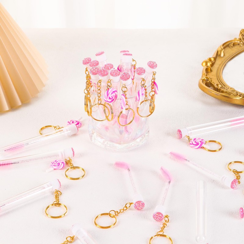Upgrade 48 Pcs Disposable Mascara Wands Set Eyebrow Spoolies