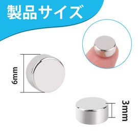 BOCHUANG 100pcs Round Magnet Neodymium Magnets 6x3mm Small Disc Magnets Strong Magnets Super Strong Disc Magnets Disc Magnets Permanent Strong Rare Earth Magnets Refrigerator Magnets Ideal for Office,