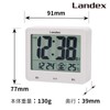 LANDEX YT5253WH Alarm Clock, Radio Wave, Digital Touch Light Master,