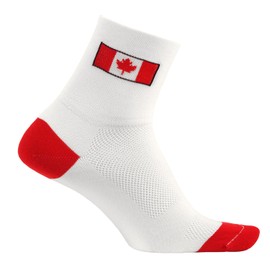 DEFEET - Aireator - Canada Flag, 3" Cuff, Cycling, Running, Walking, Everyday (Large, L)