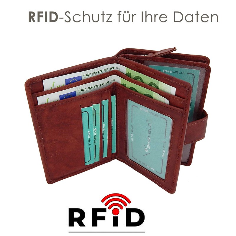 Women's Soft Leather Wallet with RFID Protection - Women's Wallet,