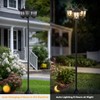 SAKSIAPRO 3-Head Solar Lamp Post Light, 73" Solar Lights Outdoor