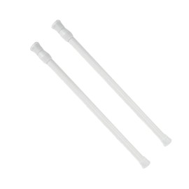 Dinghaole 2PCS Tension Rods For Curtains 30-50cm - Adjustable No Drill Curtain Rods, Extendable Tension Poles For Sheers, Drapes, Window Treatments
