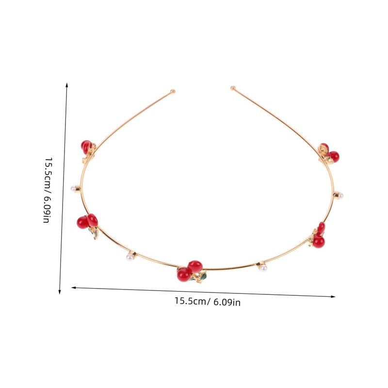 CRILSTYLEO 2 x Cherry Strawberry Headband Hair Accessories for Women