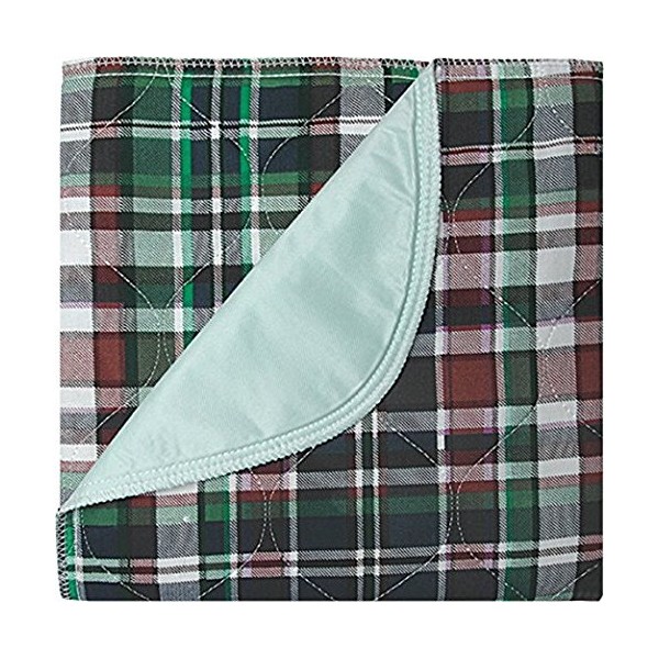 Platinum Care Pads™ Washable Reusable Bed Pads for Incontinence - Size 34x36 - Pack of 1 (Plaid)