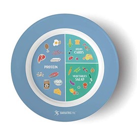 BariatricPal Bariatric Portion Control Plate 2.0 - Blue