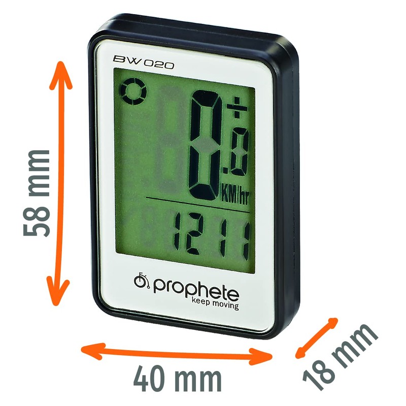 Prophete Wired Bike Computer Bicycle Display with 20 Functions