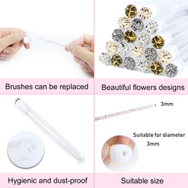 20pcs Mascara Wands Tube Reusable Lash Brush MetalTube Eyelash Brush Tubes Spoolies Lash ExtensionBrushes Applicators Makeup Tools (Metal-MlX)
