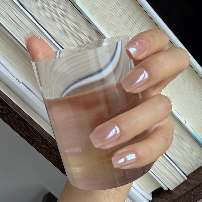 Missgooey Nail Tips, Short, Pre-Sanded, False Nails, Natural Fit, 15
