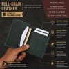 FOXHACKLE Leather Credit Card Holder Wallet for Men and Women,