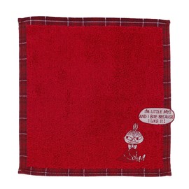 Marushin 1525008700 Mini Towel, Moomin, Little My, 100% Cotton Check, Antibacterial, Odor Resistant, Present, Gift