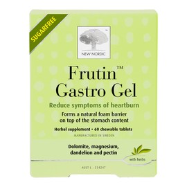 New Nordic Frutin Gastro Gel, 60 Chewable Tablets