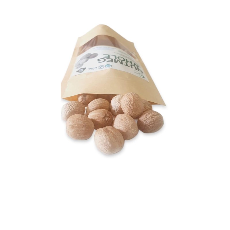 Organic Nutmeg Premium Grade, USDA Certified Pure Whole Nutmeg 2