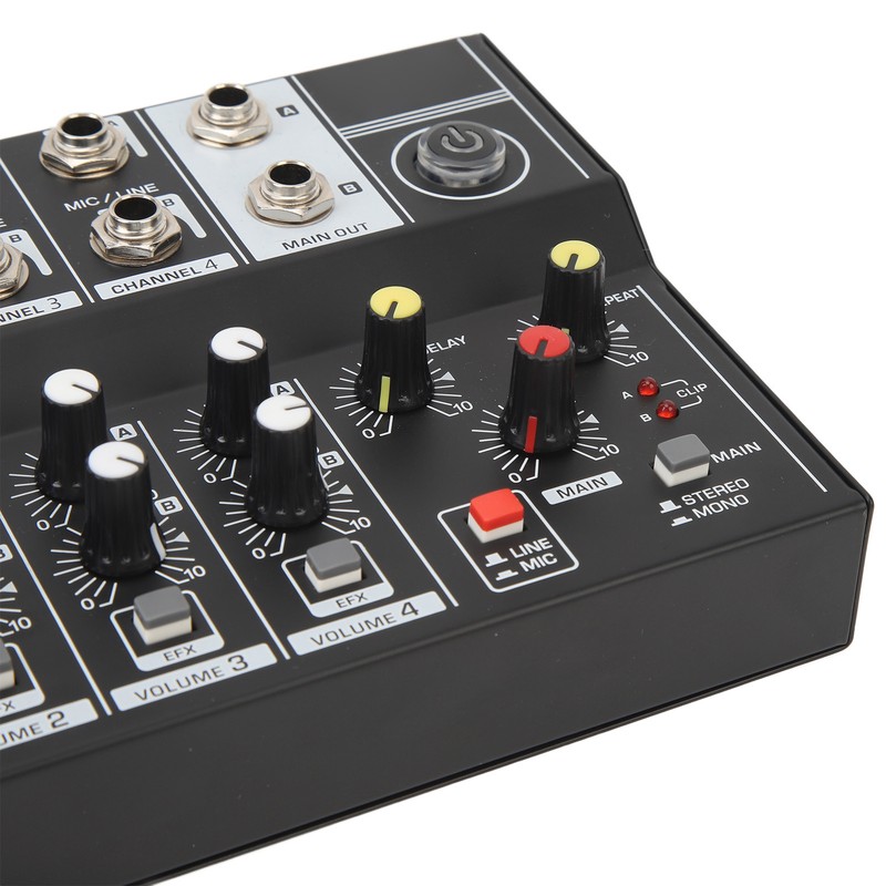 8 Channel Sound Mixer Sound Board Console 2 Modes Aluminium