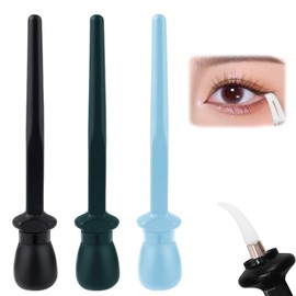 3PCS Eyeshadow Brushes,flawless Eyeliner Set with Eyeliner Cream,Soft and Elastic, Creating Smooth Lines,Eyeliners Guide Wand for Shaky Hands Beginer Makeup,Suitable for Beginners.