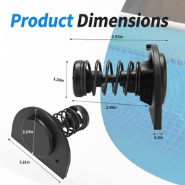 Dfnidy 77707-0001 Manifold Bypass Valve for Pentair Mastertemp Pool Heater, Bypass Valve Replacement Kit Compatible with Pentair Sta-Rite Max-E-Therm Pool and Spa Heater SR200NA SR333NA SR400NA Part